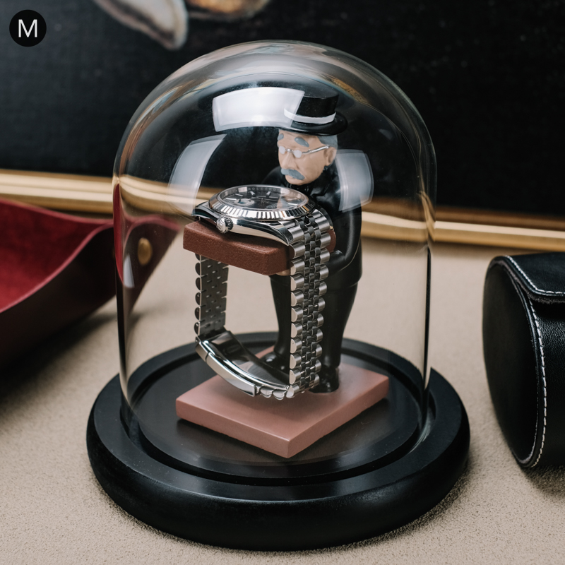 Jewelry Watches Vintage - ตารางนาฬิกาวินเทจผู้ถือกรณีนาฬิกาแฟชั่นผู้ถือขาตั้ง Mechanical เก็บนาฬิกา Plexiglass ของขวัญ