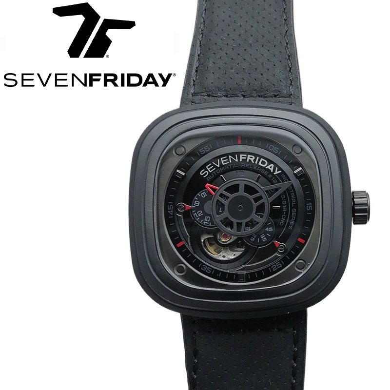 Automatic Watch Winder - Sevenfriday นาฬิกา P3/01ของผู้ชายนาฬิกากลไกอัตโนมัติเต็มรูปแบบนาฬิกาผู้ชายแฟชั่นกันน้ำหรูหราของขวัญปีใหม่เอี่ยม