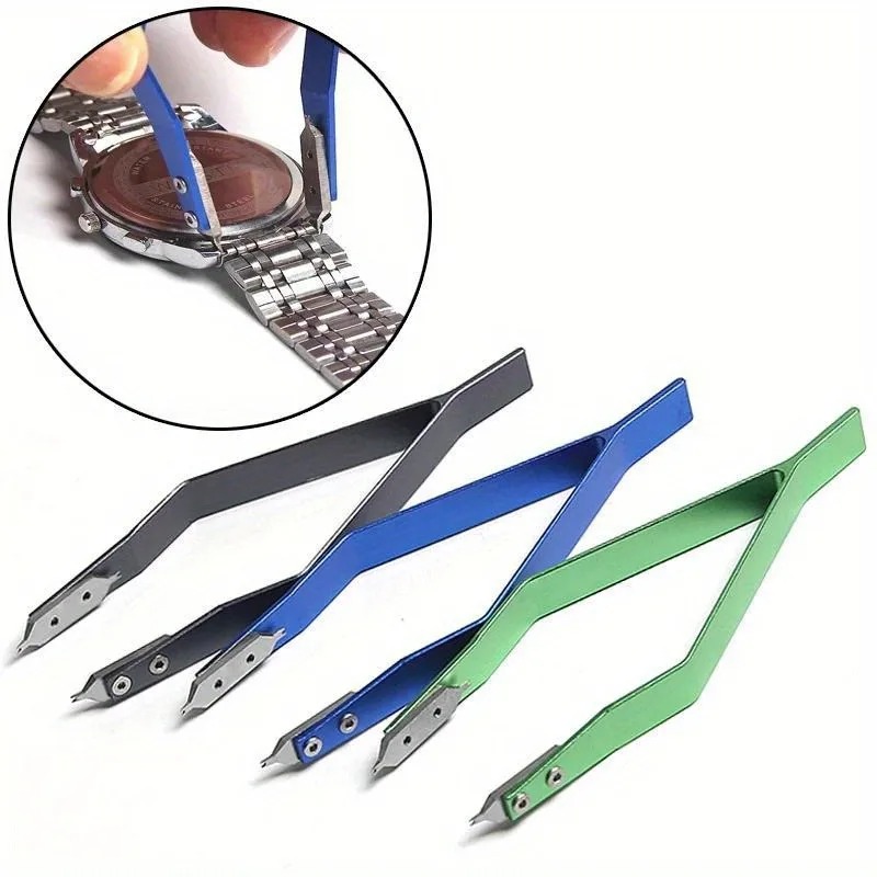 Jewelry Watches Repair - เครื่องมือถอดสปริงบาร์แบบมืออาชีพ ทำจากสแตนเลสสตีล รูปทรงตัววี สำหรับซ่อมนาฬิกา สร้อยข้อมือ และเครื่องประดับ