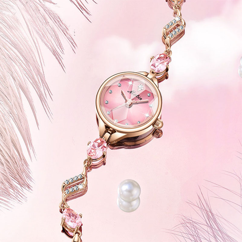 Jewelry And Watches Luxury Brand - นาฬิกาควอตซ์สำหรับสุภาพสตรีนาฬิกากําไล V147เครื่องประดับหรูหราหน้าปัดแปดเหลี่ยมกันน้ำ