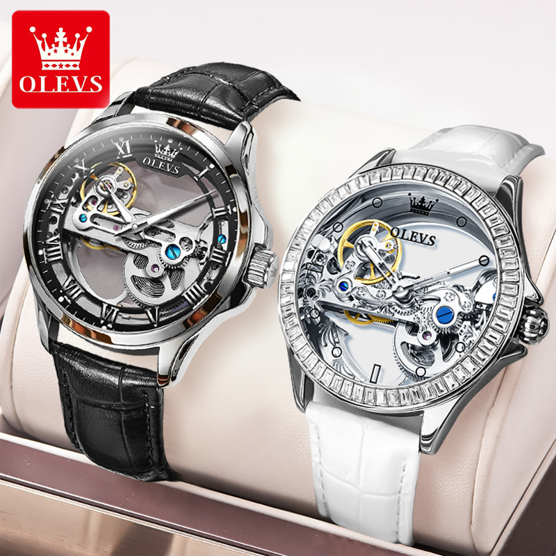 นาฬิกาคู่ OLEVS ของแท้ โครงสร้ - Automatic Watch Winder บทวิจารณ์และราคา