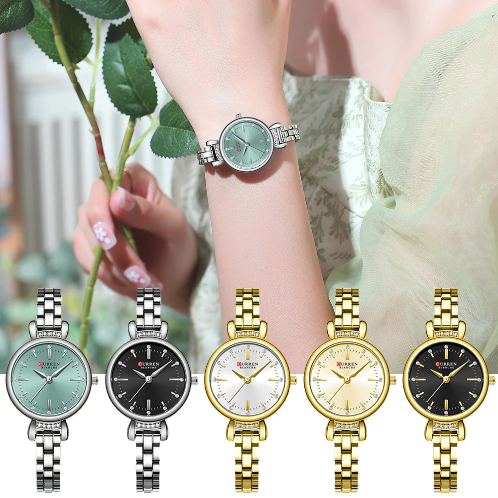 CURREN สุภาพสตรีหรูหรานาฬิกาแบ - Jewelry And Watches Luxury Brand บทวิจารณ์และราคา
