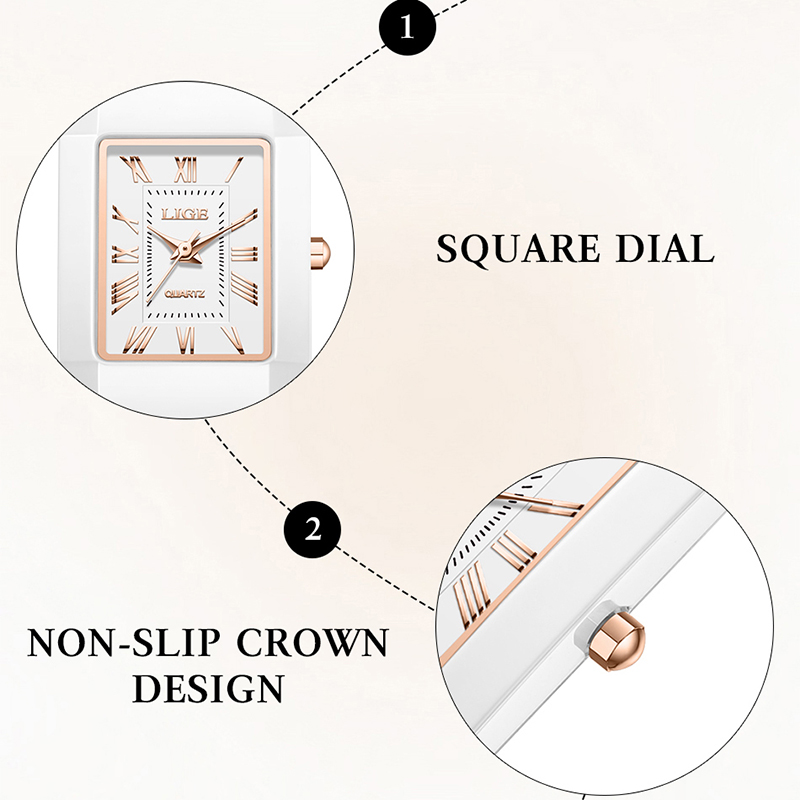 LIGE นาฬิกาผู้หญิงนาฬิกาข้อมือ - Jewelry Watches Vintage บทวิจารณ์และราคา