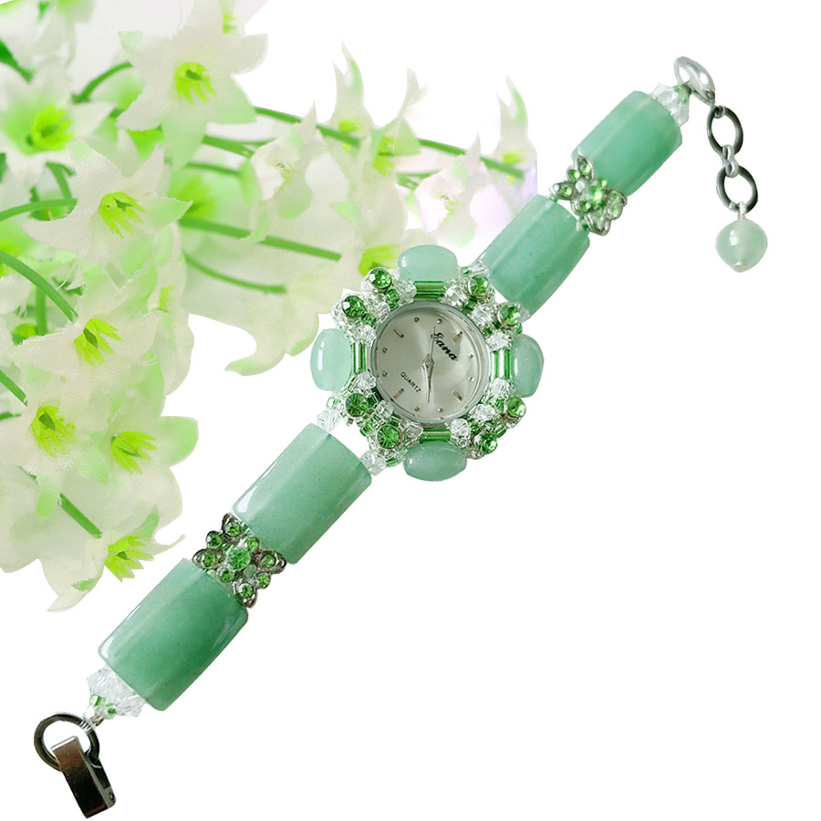 นาฬิกาข้อมือหยกเขียวหรูหรา แฟช - Jewelry Watches Luxury บทวิจารณ์และราคา