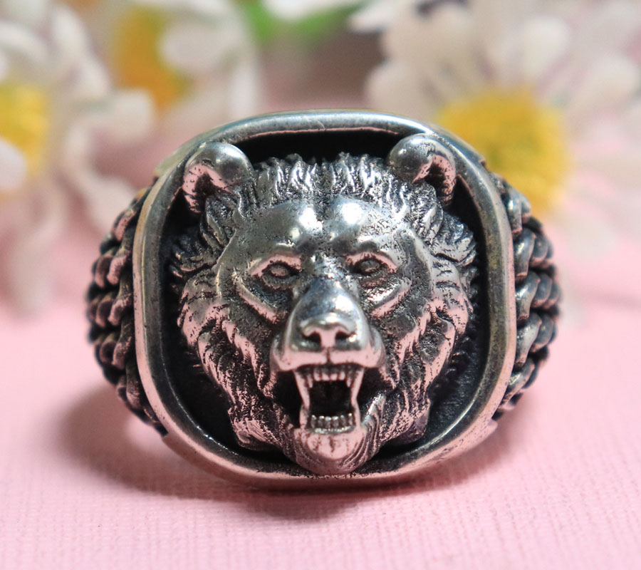 ตราประทับรูปหัวหมีไวกิ้ง นอร์ด - Mens Signet Ring บทวิจารณ์และราคา