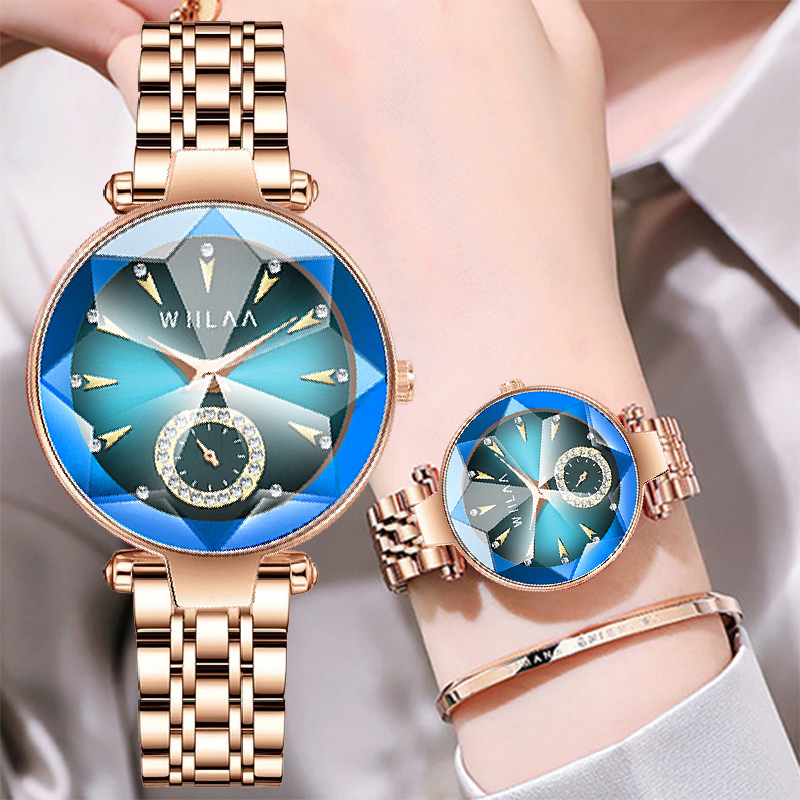 นาฬิกาข้อมือผู้หญิงทองคำสีกุหล - Jewelry And Watches Luxury Brand บทวิจารณ์และราคา