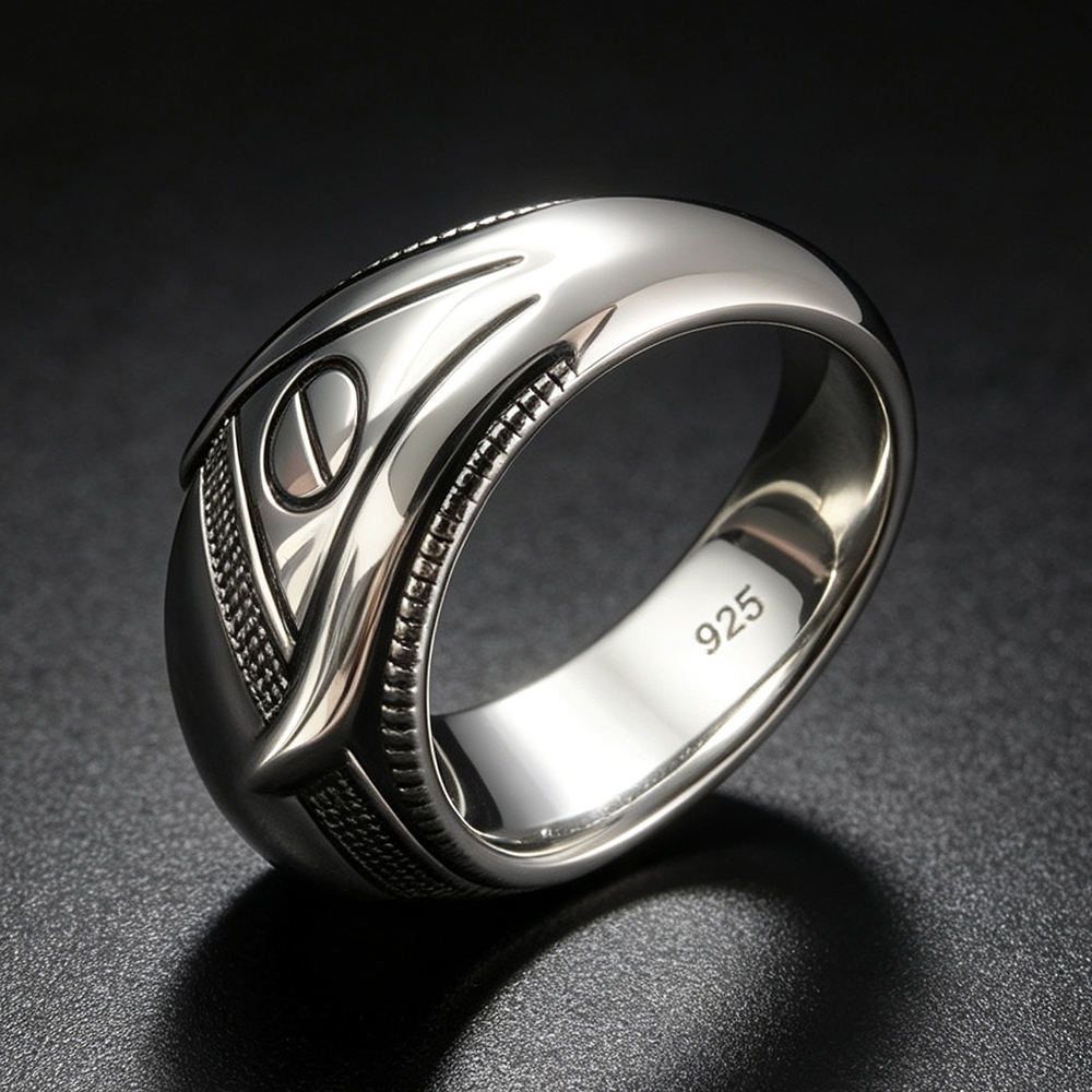 S925 เงินสเตอร์ลิง Agate Signe - Mens Signet Ring บทวิจารณ์และราคา