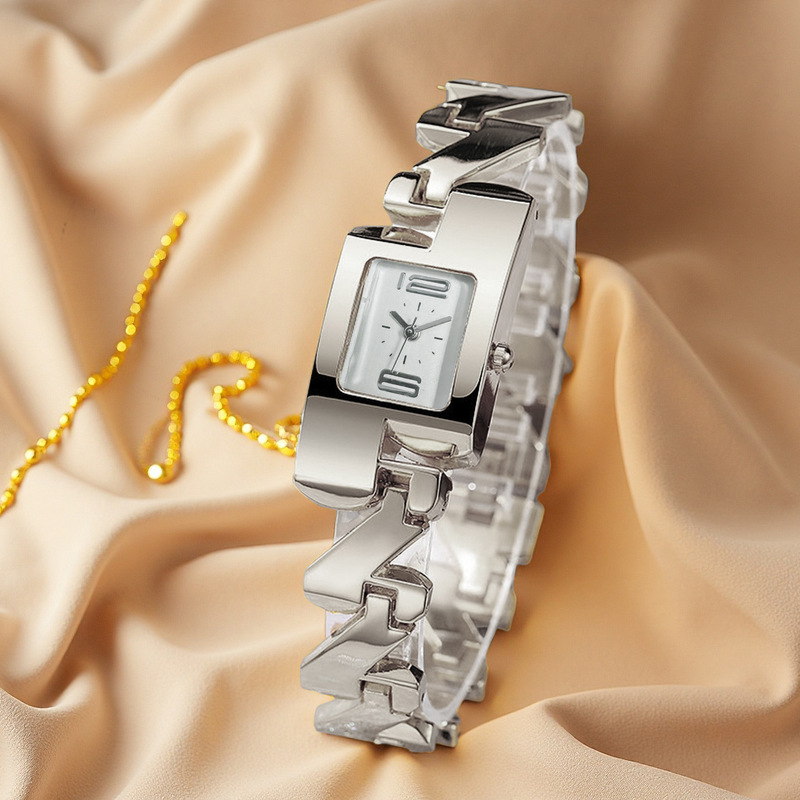 นาฬิกาข้อมือควอตซ์ทรงสี่เหลี่ย - Jewelry Watches Vintage บทวิจารณ์และราคา