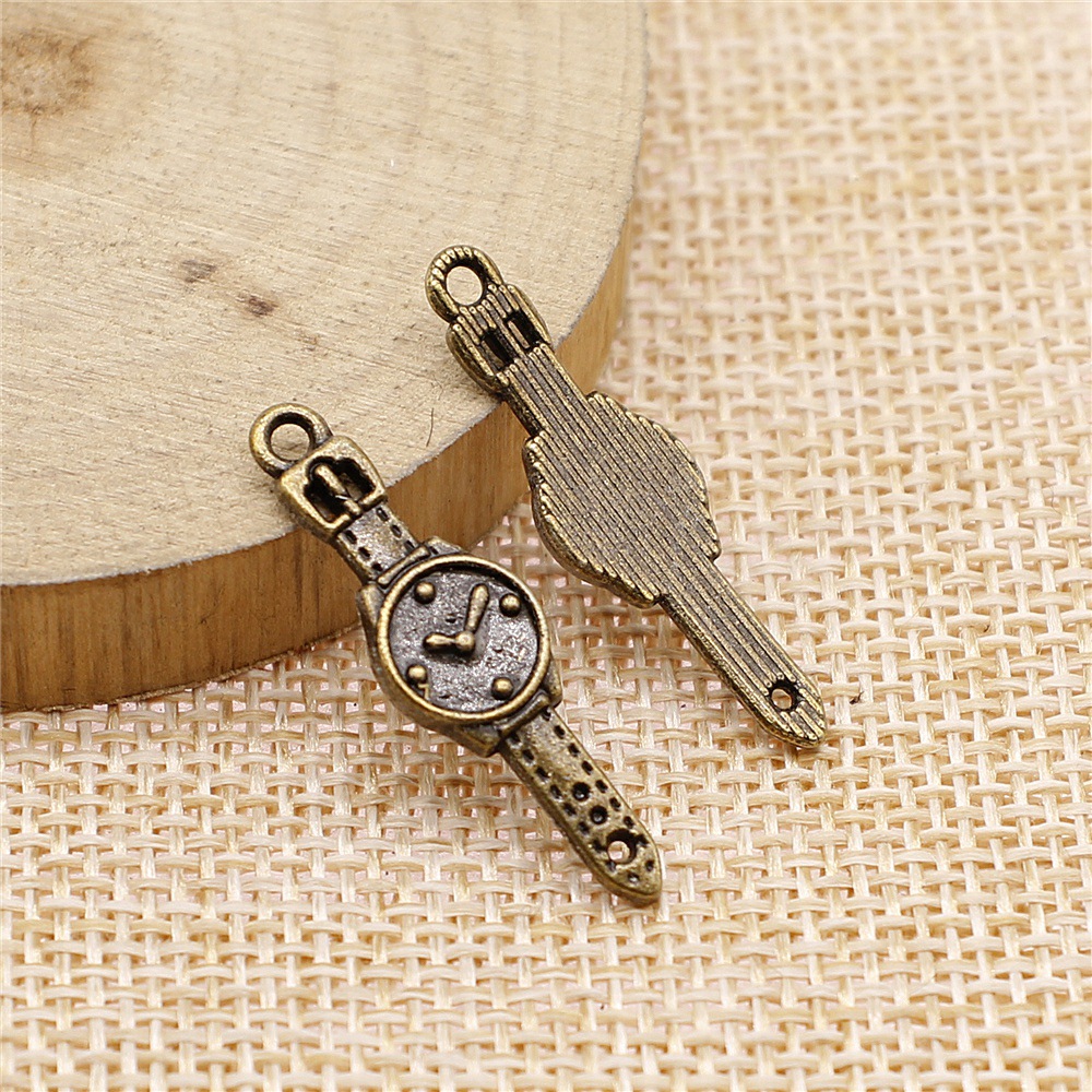 10 ชิ้น 30x9 มม. 2 สี สีเงินโบ - Jewelry Watches Vintage บทวิจารณ์และราคา