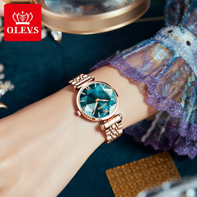 OLEVS ใหม่ผู้หญิงหรูหราอัญมณีค - Jewels In Quartz Watches บทวิจารณ์และราคา