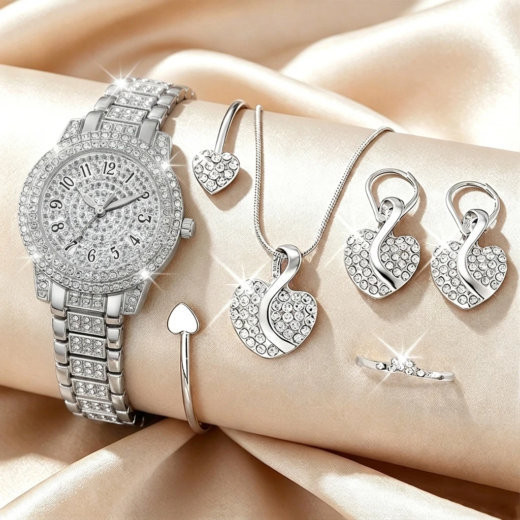 นาฬิกาข้อมือแฟชั่นผู้หญิงประดั - Jewelry Watches Luxury บทวิจารณ์และราคา