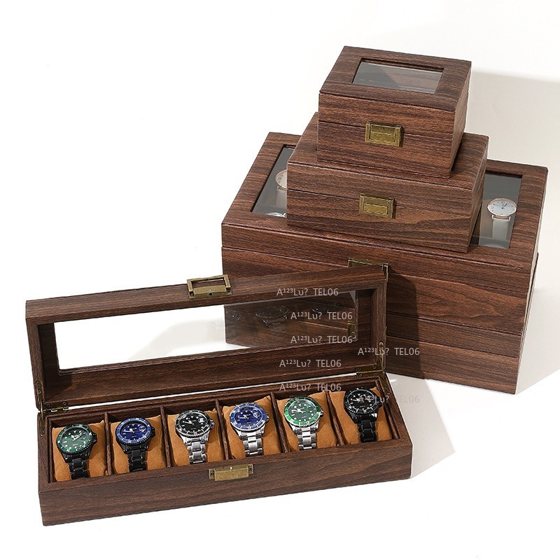 กล่องนาฬิกาหนัง PU ลายไม้สไตล์ - Jewelry Watches Vintage บทวิจารณ์และราคา