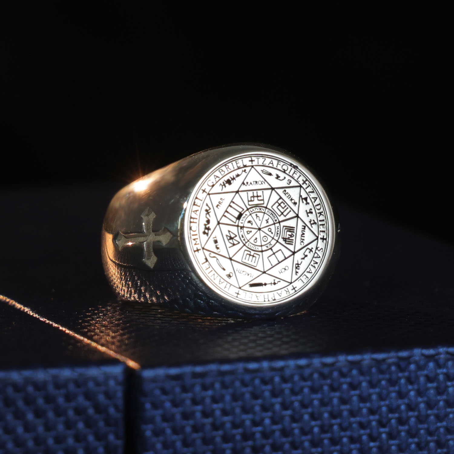 แหวนตราประทับเงินแท้ 925 ขนาด  - Mens Signet Ring บทวิจารณ์และราคา