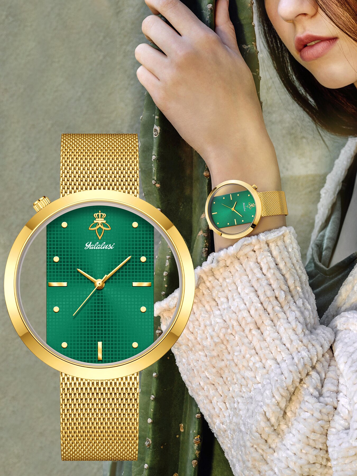 YaLaLuSi นาฬิกาข้อมือสตรีสไตล์ - Jewelry Watches Vintage บทวิจารณ์และราคา