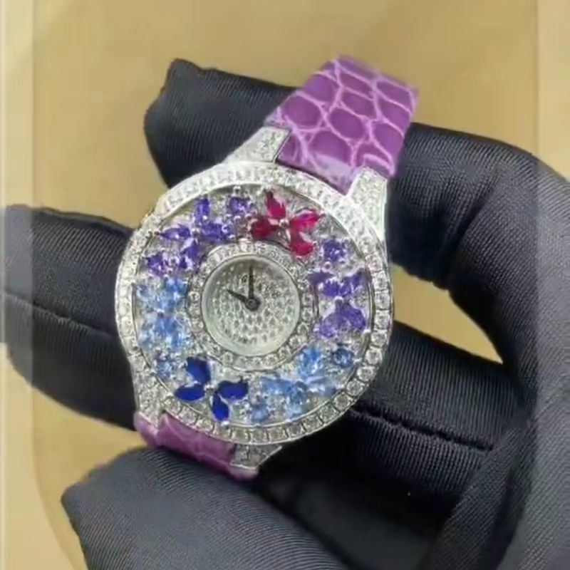 นาฬิกาผู้หญิงสีสันสดใสหรูหรา น - Jewels In Quartz Watches บทวิจารณ์และราคา