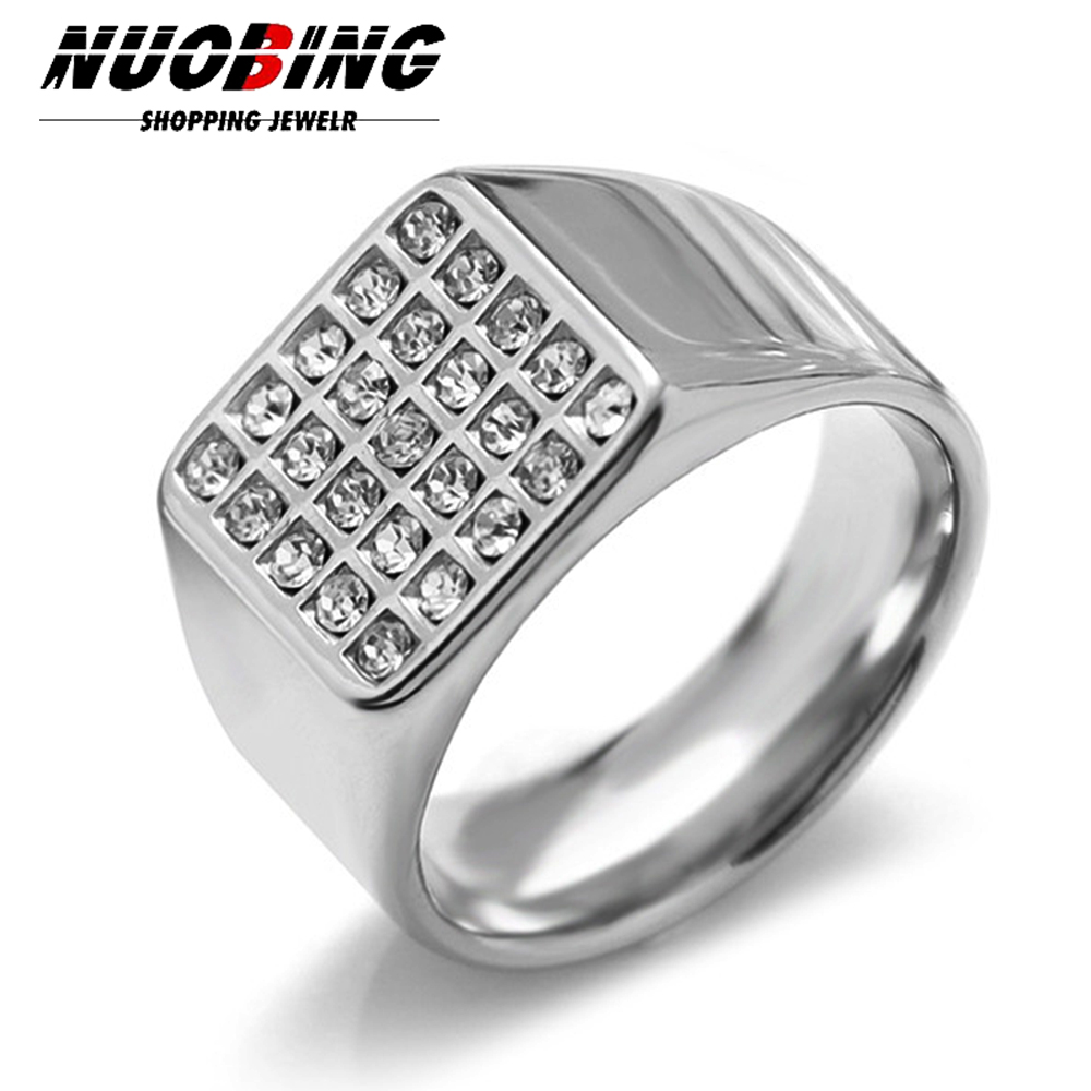 แหวนตราประทับทรงสี่เหลี่ยมขนาด - Mens Signet Ring บทวิจารณ์และราคา